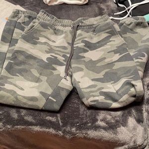 camo sweat pants